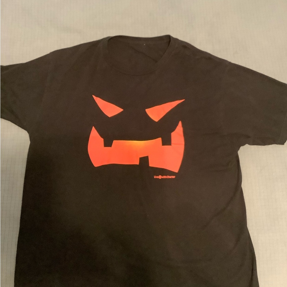 Black Halloween Jack-o’-lantern T-Shirt